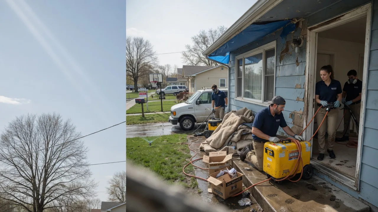Basement Flood Cleanup in Glen Carbon, IL near me